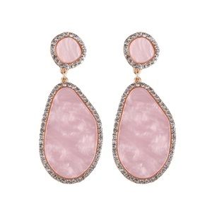 Posh pink stone earrings